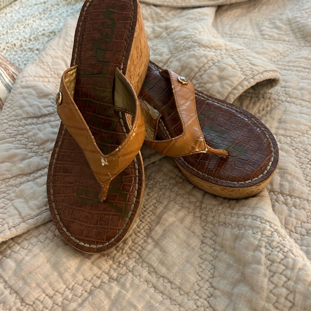 Sam Edelman Flip Flop Wedges